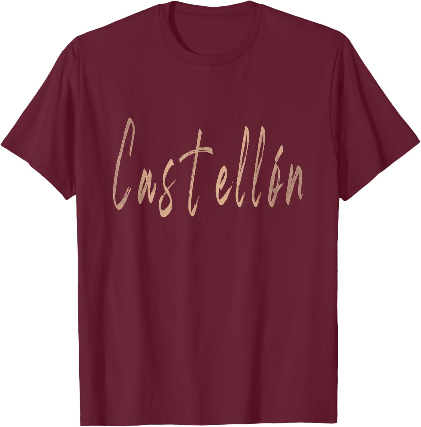 Castellón Spain Vintage Elegant Design T-Shirt - T-Shirt | Maroon
