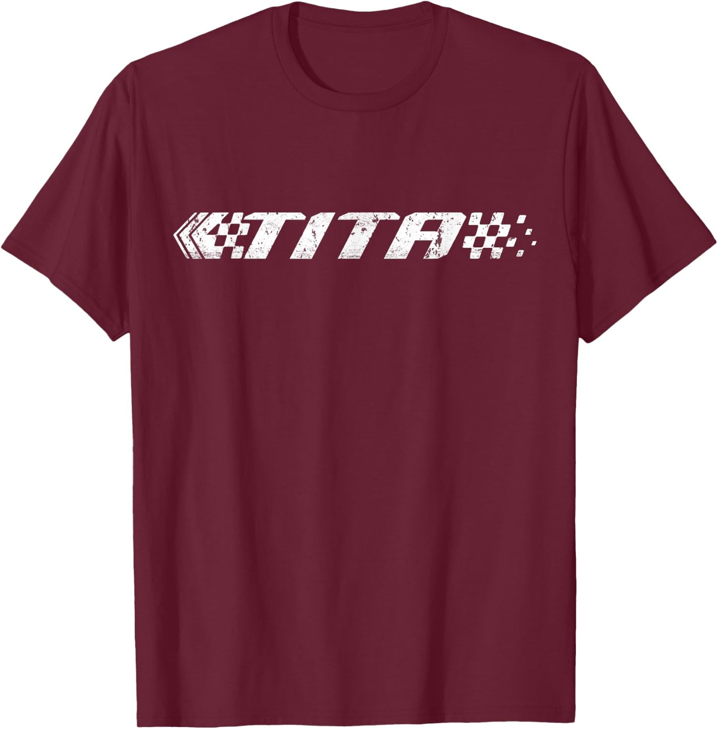 Racing Birthday Matching Family Race Car Pit Crew Tita T-Shirt - T-Shirt | Maroon