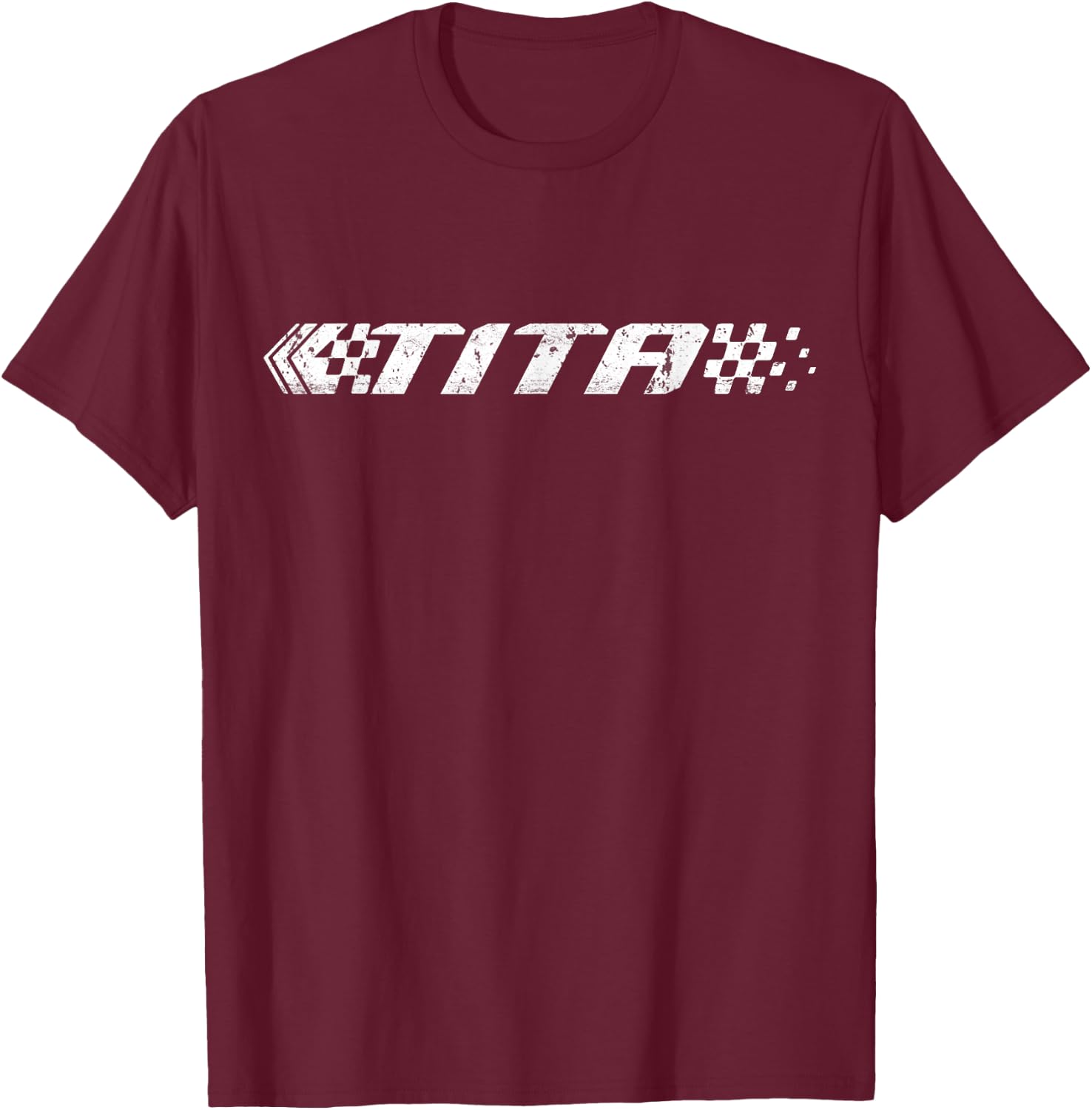 Racing Birthday Matching Family Race Car Pit Crew Tita T-Shirt - T-Shirt | Maroon