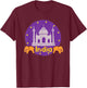 India Red Map Silhouette T-Shirt - T-Shirt | Maroon