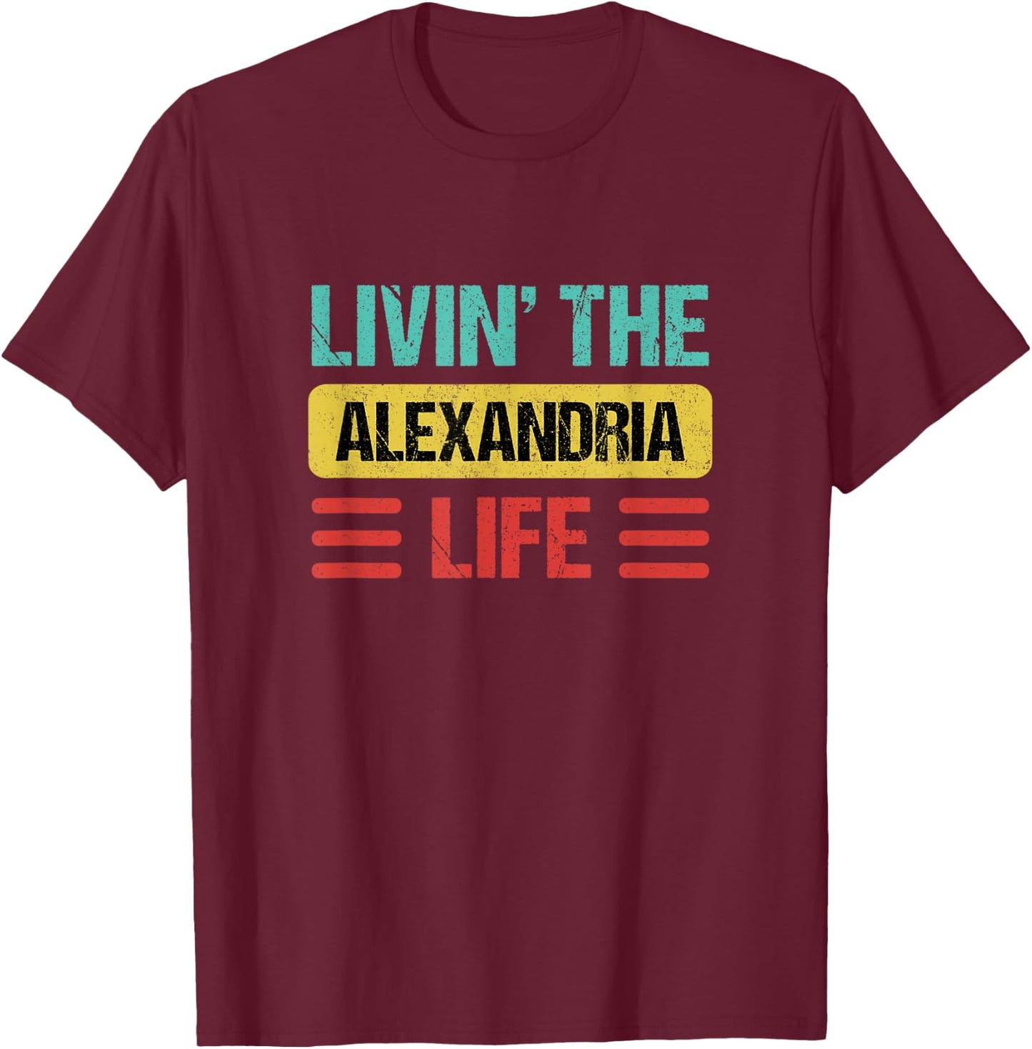 Alexandria T-Shirt - T-Shirt | Maroon