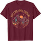 Billy Bob Loves Charlene Road Cactus Mountains T-Shirt - T-Shirt | Maroon