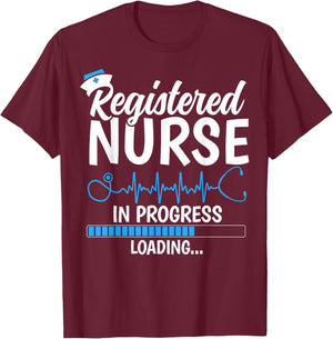 Registered Nurse in Progress Loading - Future RN Gifts T-Shirt - T-Shirt | Maroon