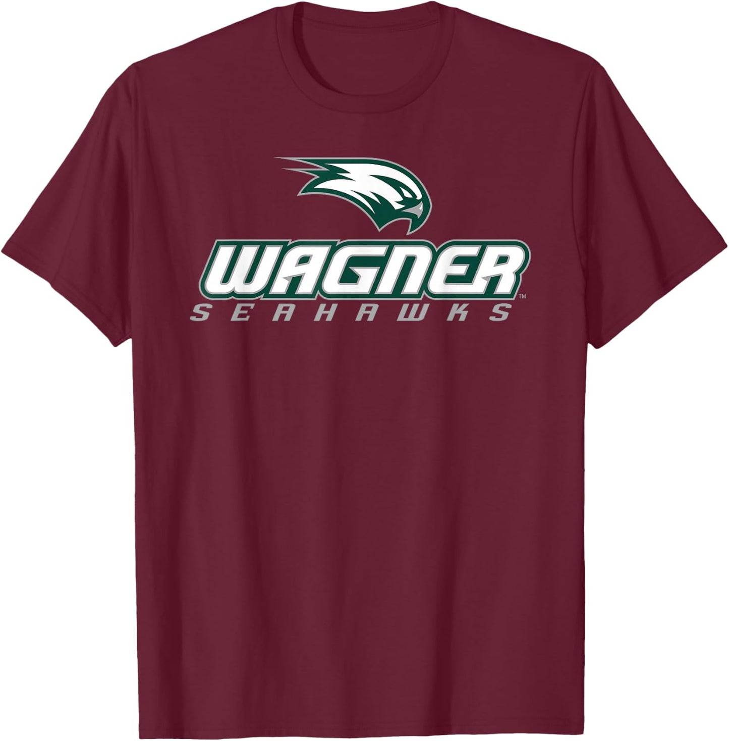 Wagner College Seahawks Athletics Logo T-Shirt - T-Shirt | Maroon
