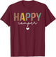 Happy Camper Retro Vintage Leopard Matching Camping Crew T-Shirt - T-Shirt | Maroon