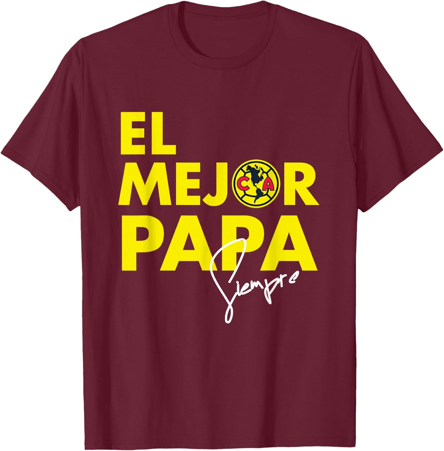 Club America - Score Big with Our Exclusive Collection T-Shirt - T-Shirt | Maroon