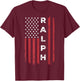 Ralph USA Flag American Flag Patriotic T-Shirt - T-Shirt | Maroon