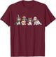 Cute Ghost Witch Cavalier king charles spaniel Halloween Dog T-Shirt - T-Shirt | Maroon