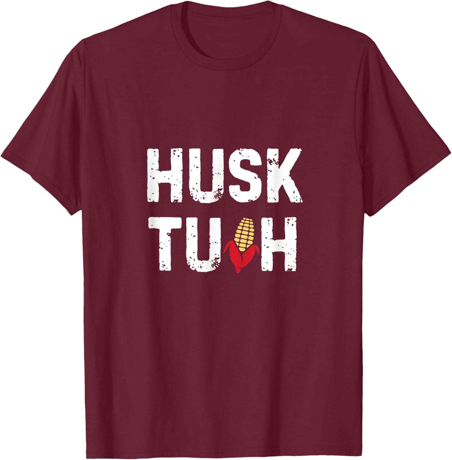 Husk Tuah funny Nebraska football T-Shirt - T-Shirt | Maroon