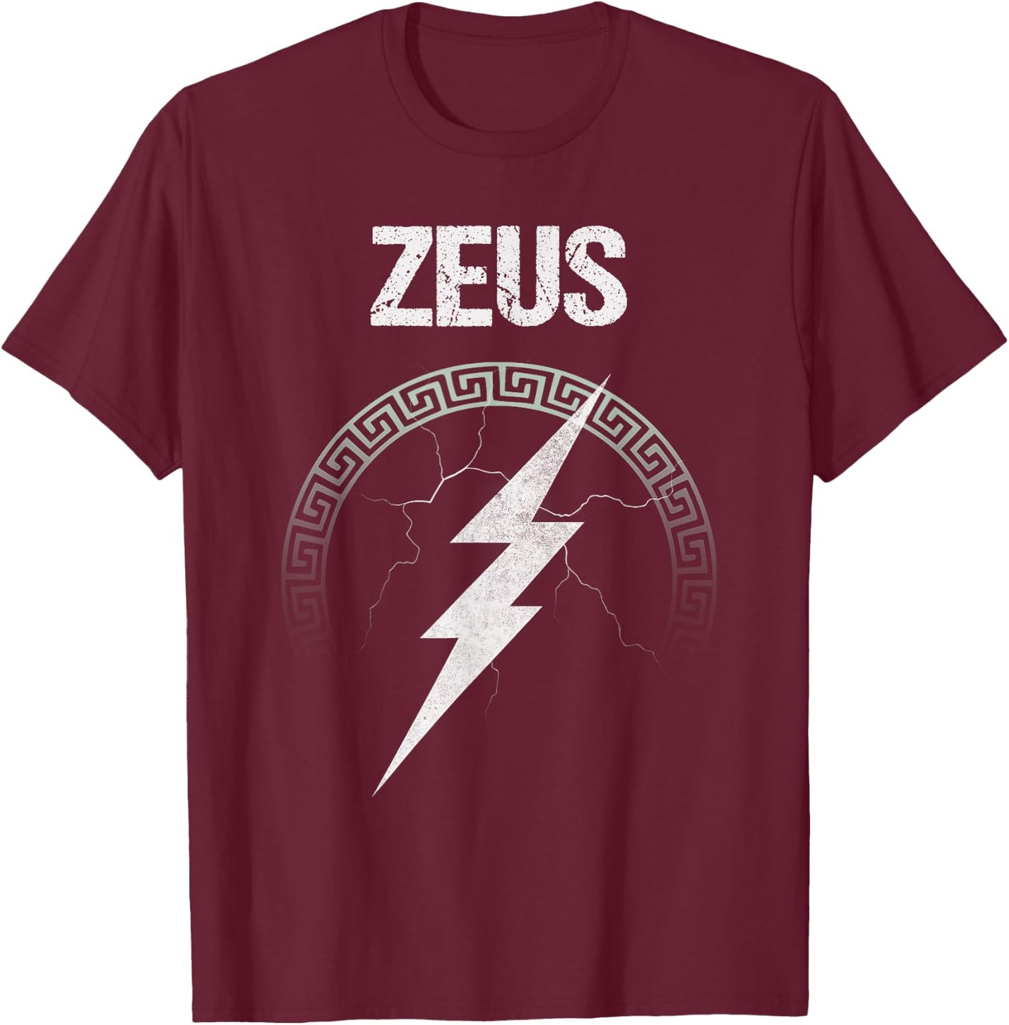 Zeus Ancient Greek God Symbol T-Shirt - T-Shirt | Maroon