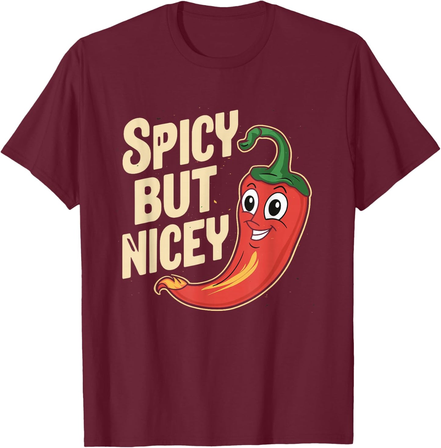 Spicy Food Lover Chili Peppers Chef Spice Scoville scale T-Shirt - T-Shirt | Maroon