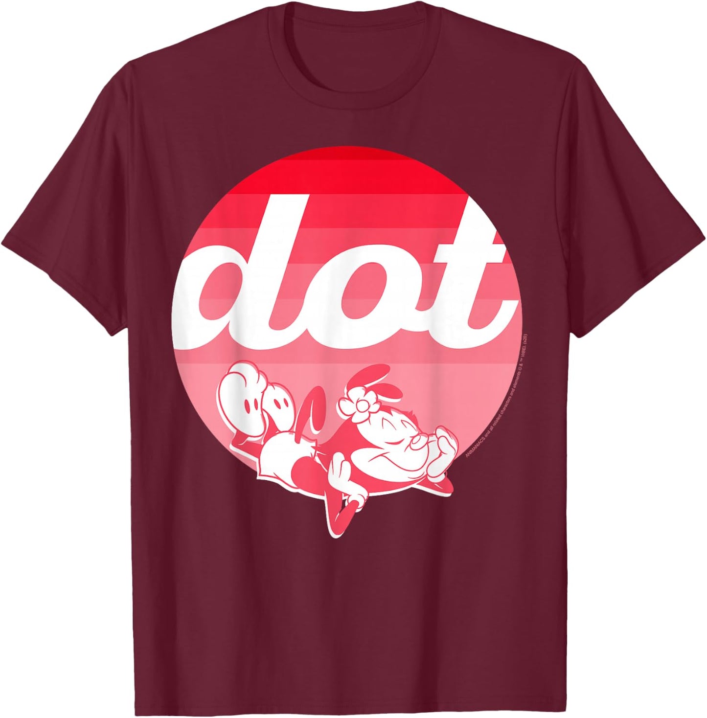 Animaniacs Dot Portrait T-Shirt - T-Shirt | Maroon