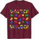 Master Builder Bricks Building Blocks Lover Men Women Kids T-Shirt - T-Shirt | Maroon