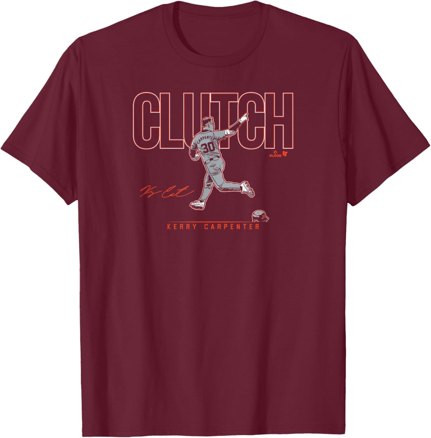 Kerry Carpenter - Clutch - Detroit Baseball T-Shirt - T-Shirt | Maroon