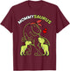 Mommysaurus Mommy 2 Kids Dinosaur Mom Mother's Day T-Shirt - T-Shirt | Maroon