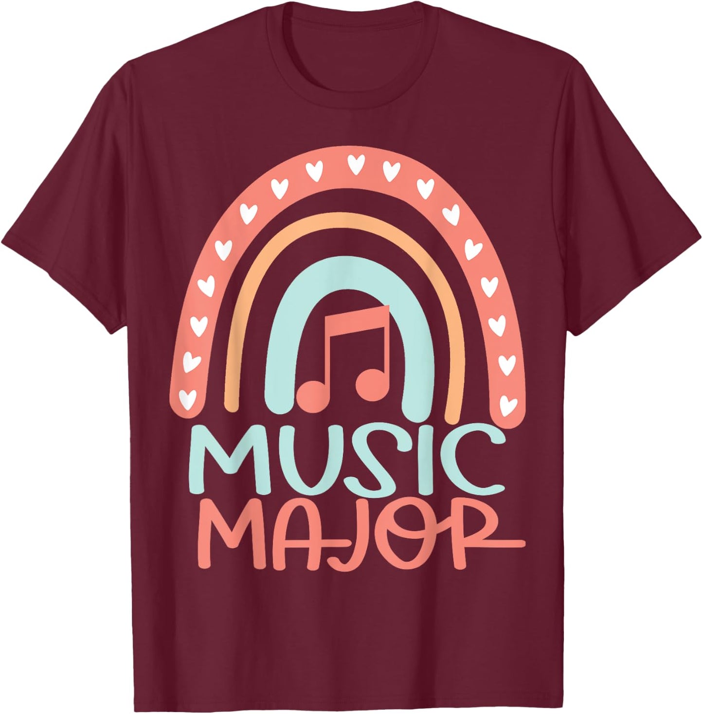 Music Major College T-Shirt - T-Shirt | Maroon