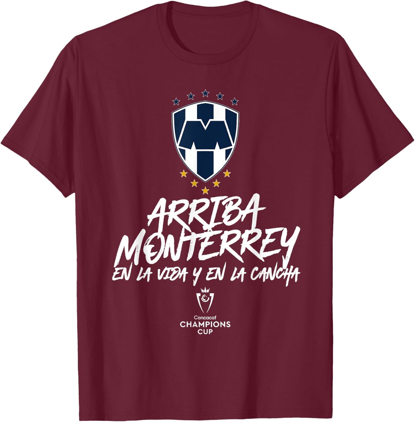 Exclusive Collection of Rayados de Monterrey T-Shirt - T-Shirt | Maroon