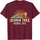 Joshua Tree National Park Vintage Hiking Camping Outdoors T-Shirt - T-Shirt | Maroon