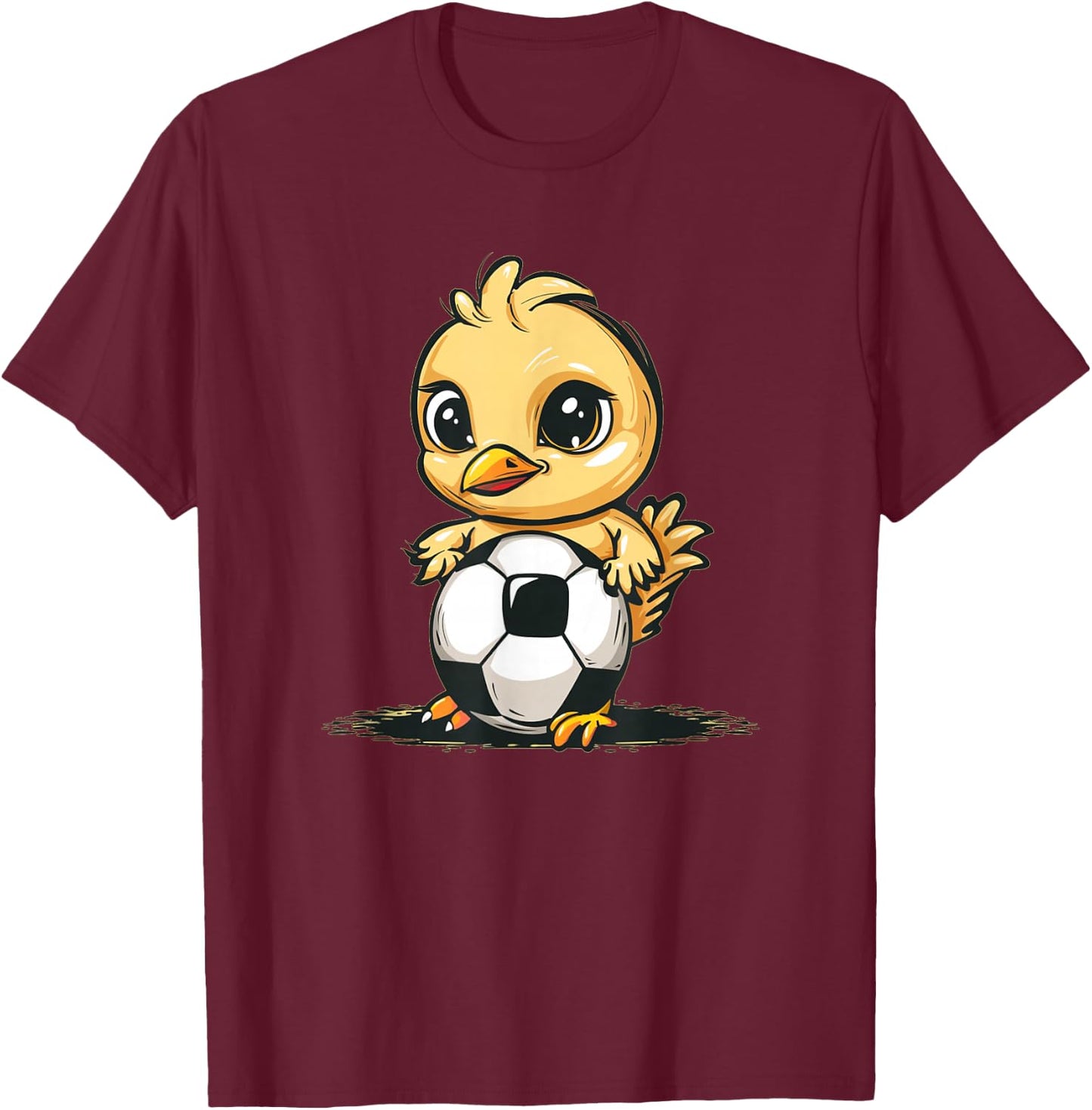 Happy Soccer Chick Costume T-Shirt - T-Shirt | Maroon