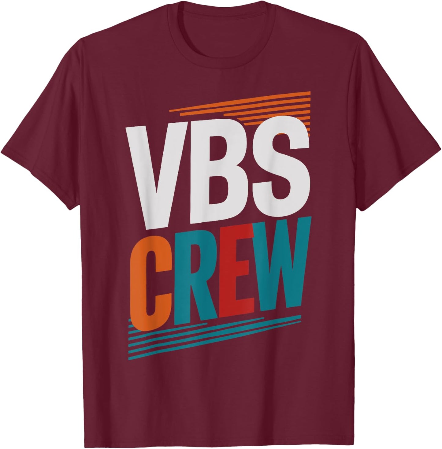 VBS Crew Faith-Based Gathering Sunday School Teacher Men Women Kids T-Shirt - T-Shirt | Maroon