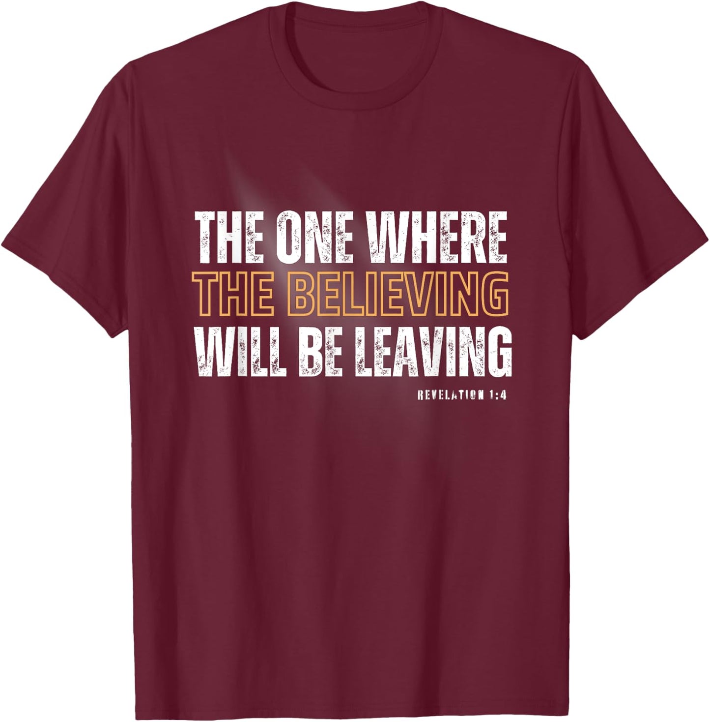 Religious Christian Rapture Bible Revelation Jesus Gospel T-Shirt - T-Shirt | Maroon