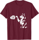 Husky Dog Fist Bump T-Shirt - T-Shirt | Maroon