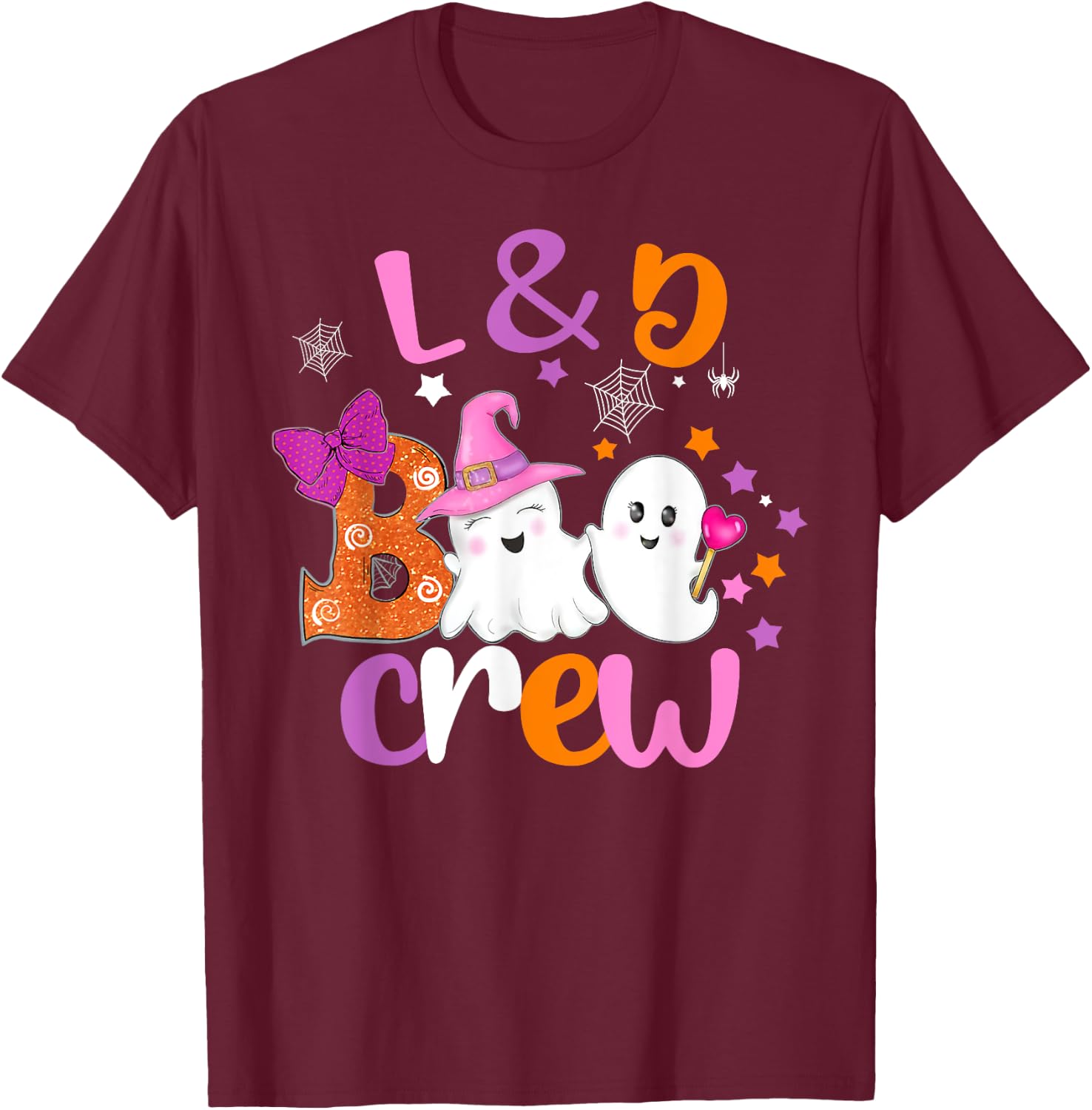 L&D Boo Crew Halloween matching shirt Labor & Delivery nurse T-Shirt - T-Shirt | Maroon