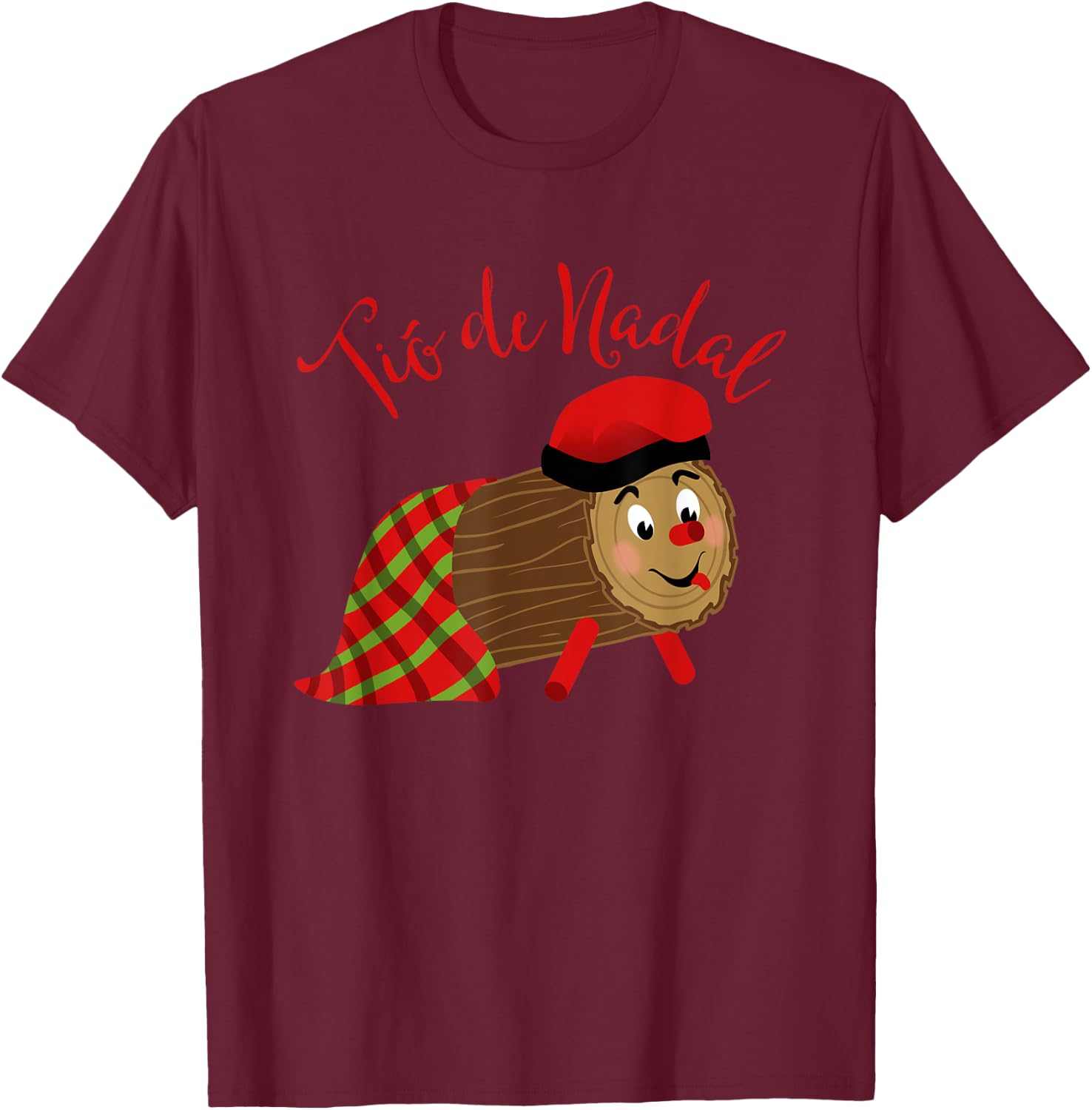Tio De Nadal T-Shirt - T-Shirt | Maroon