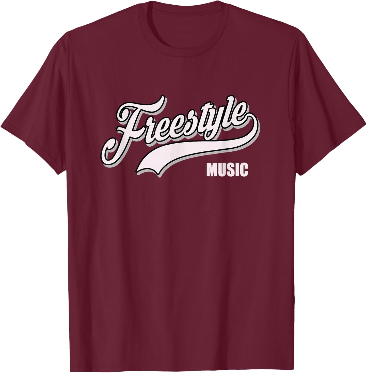 Love the 80s Freestyle Dance Music Retro Style T-Shirt - T-Shirt | Maroon