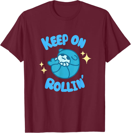 Roly Poly / Pill Bug - Keep Rollin' T-Shirt - T-Shirt | Maroon
