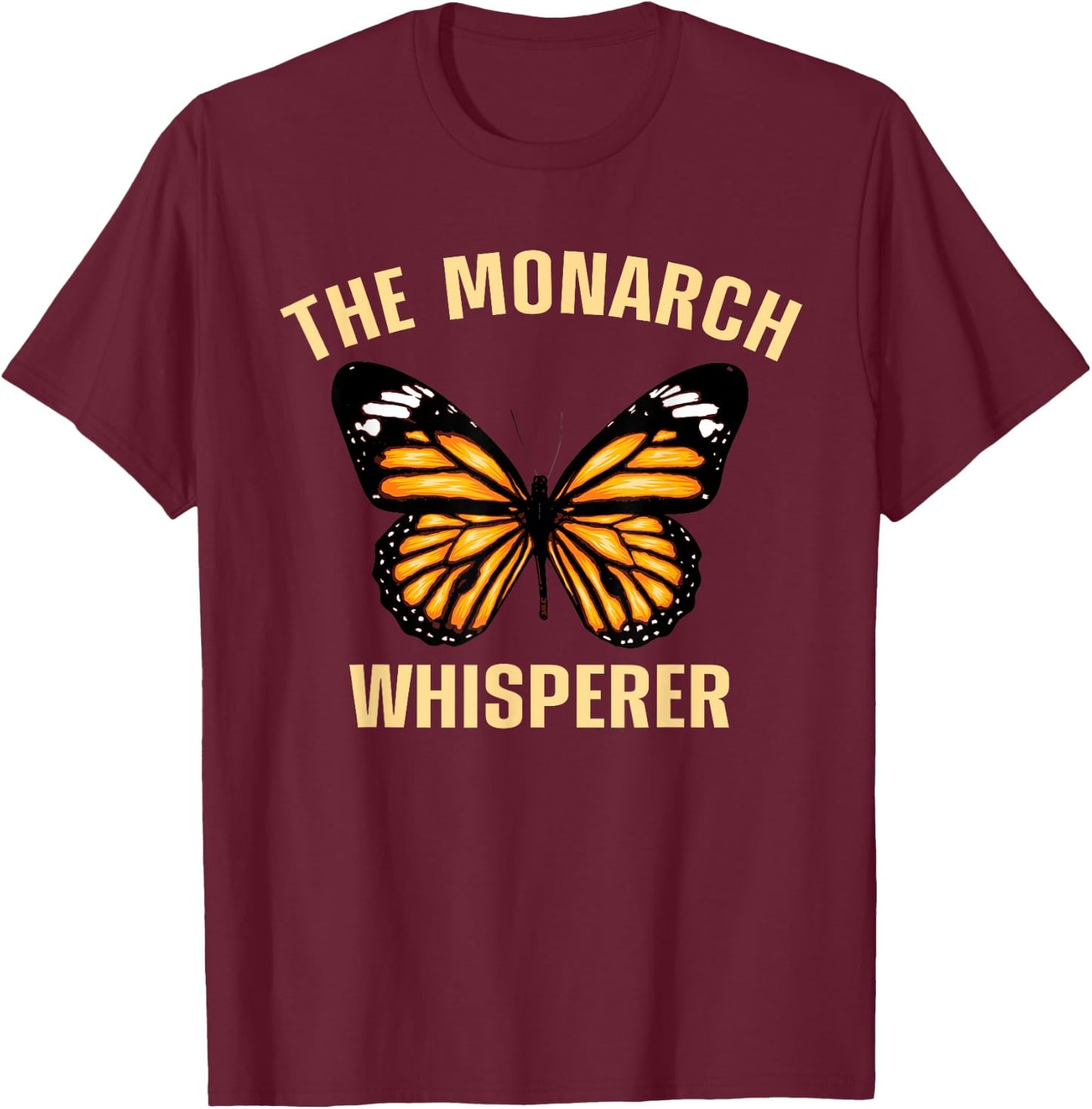 Monarch Butterfly Art Men Women Entomology Monarch Lover T-Shirt - T-Shirt | Maroon