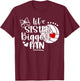 Lil' Sister Volleyball Sister Of A Volleyball Player T-Shirt - T-Shirt | Maroon