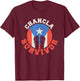 Chancla Survivor Puerto Rico Funny Spanish Joke T-Shirt - T-Shirt | Maroon
