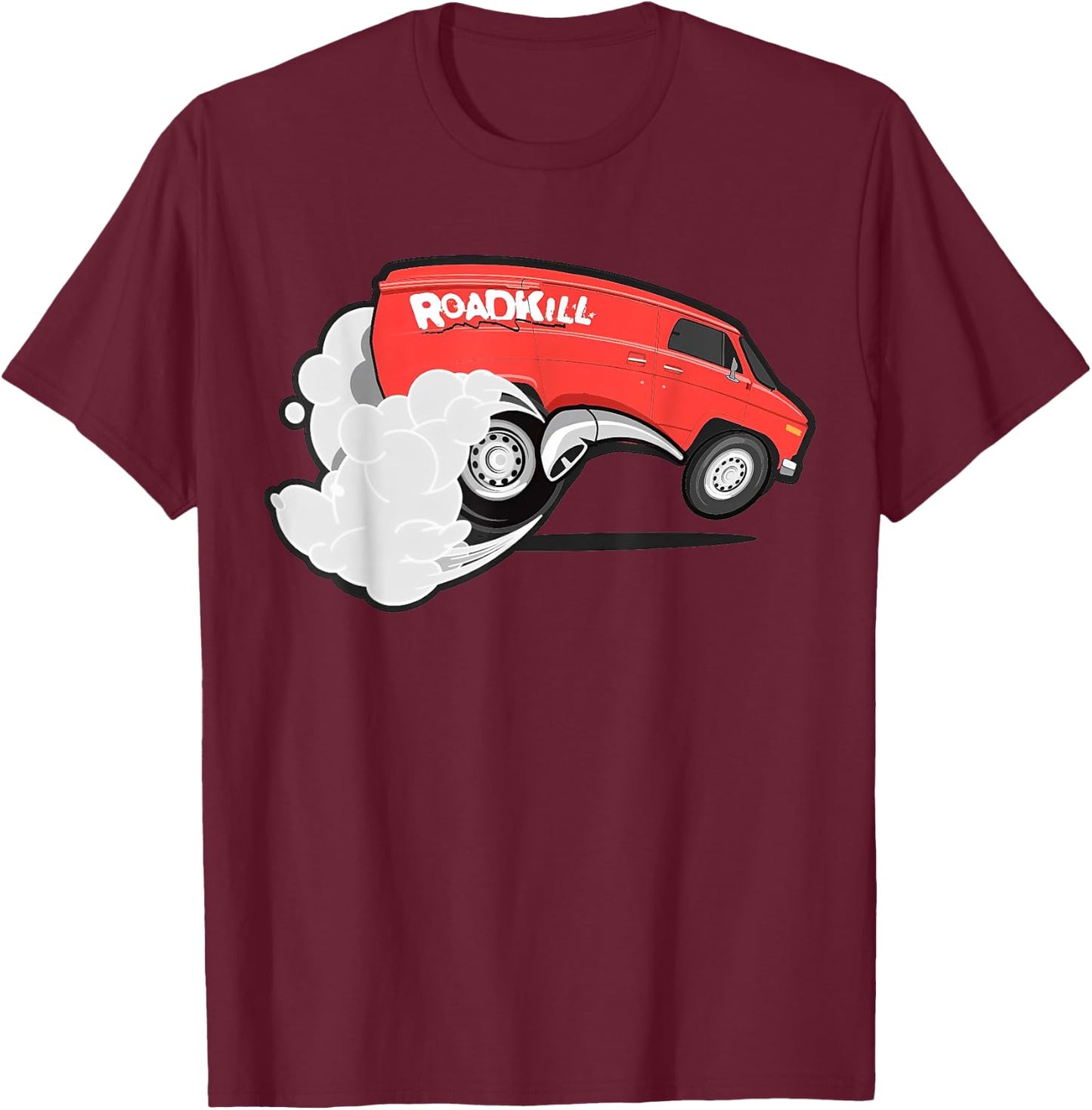 Roadkill Atomic Van Motortrend T-Shirt - T-Shirt | Maroon