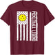 Pickleball Legend Distressed Pickleball Flag Men Women Kids T-Shirt - T-Shirt | Maroon