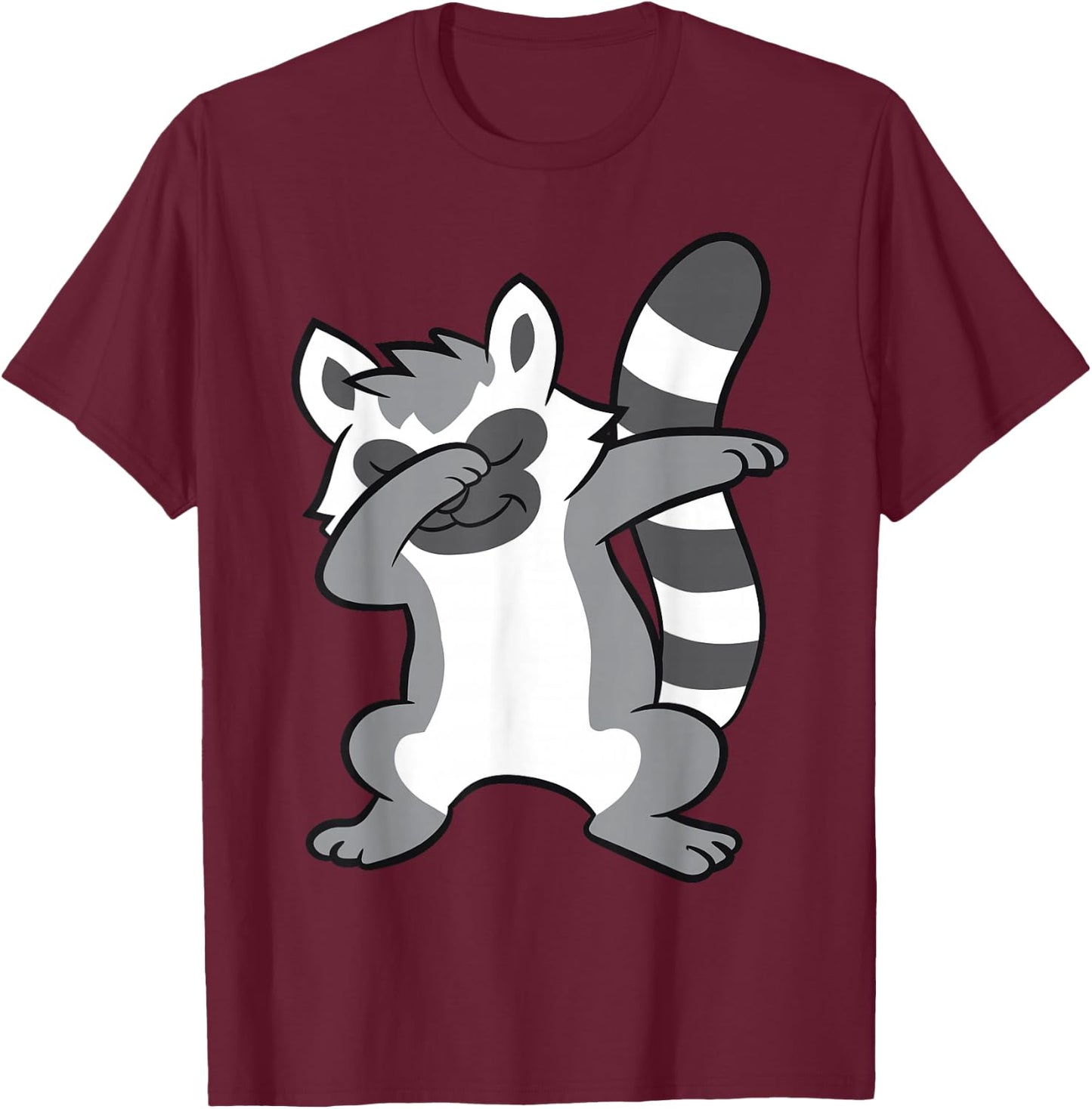 Dabbing Lemur Cute Ring-Tailed Lemur T-Shirt - T-Shirt | Maroon