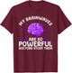 Cool Epilepsy Art Women Support Epilepsy Awareness T-Shirt - T-Shirt | Maroon