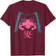 Goth Grunge Demon Anime Girl Waifu Horror Alt Aesthetic T-Shirt - T-Shirt | Maroon