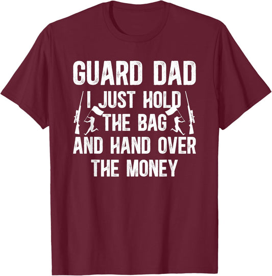 Guard Dad of A Color Guard Member Funny Color Guard Father T-Shirt - T-Shirt | Maroon
