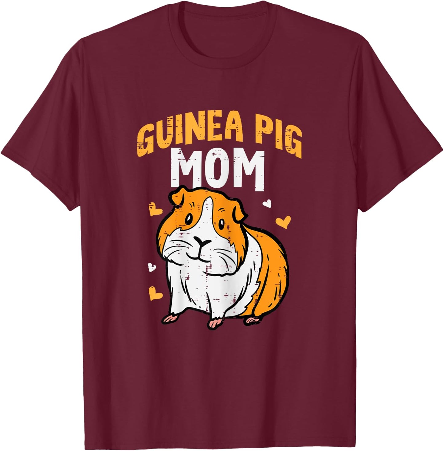 Guinea Pig Mom Cute Cavy Mama Mommy Mothers Day Animal Women T-Shirt - T-Shirt | Maroon