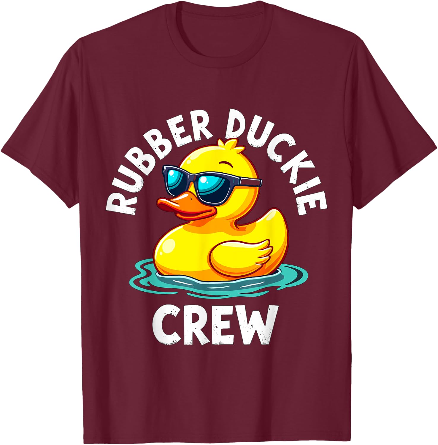Rubber Duckie Crew T-Shirt - T-Shirt | Maroon