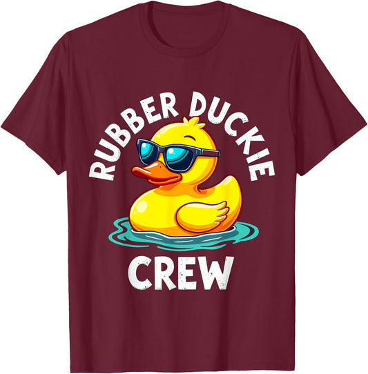 Rubber Duckie Crew T-Shirt - T-Shirt | Maroon