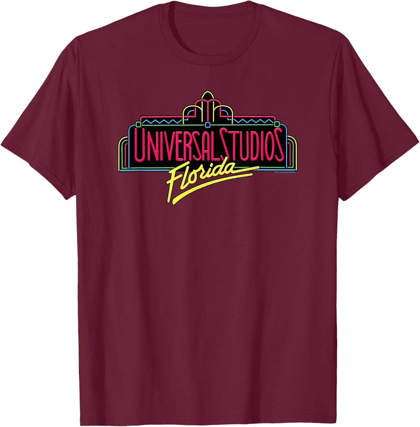 Universal Studios Florida Marquee T-Shirt - T-Shirt | Maroon