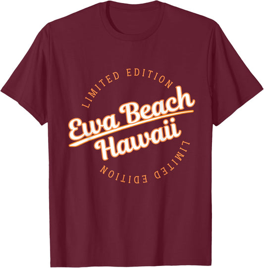 Retro Athletic Ewa Beach HI Apparel T-Shirt - T-Shirt | Maroon