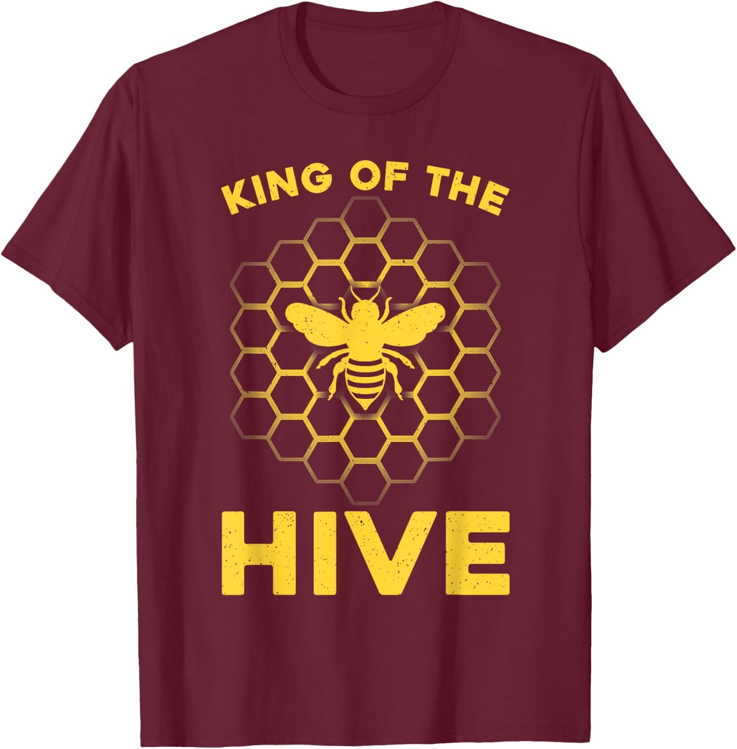 Funny Beekeeper Art Dad Bee Hive Honey Beekeeping T-Shirt - T-Shirt | Maroon