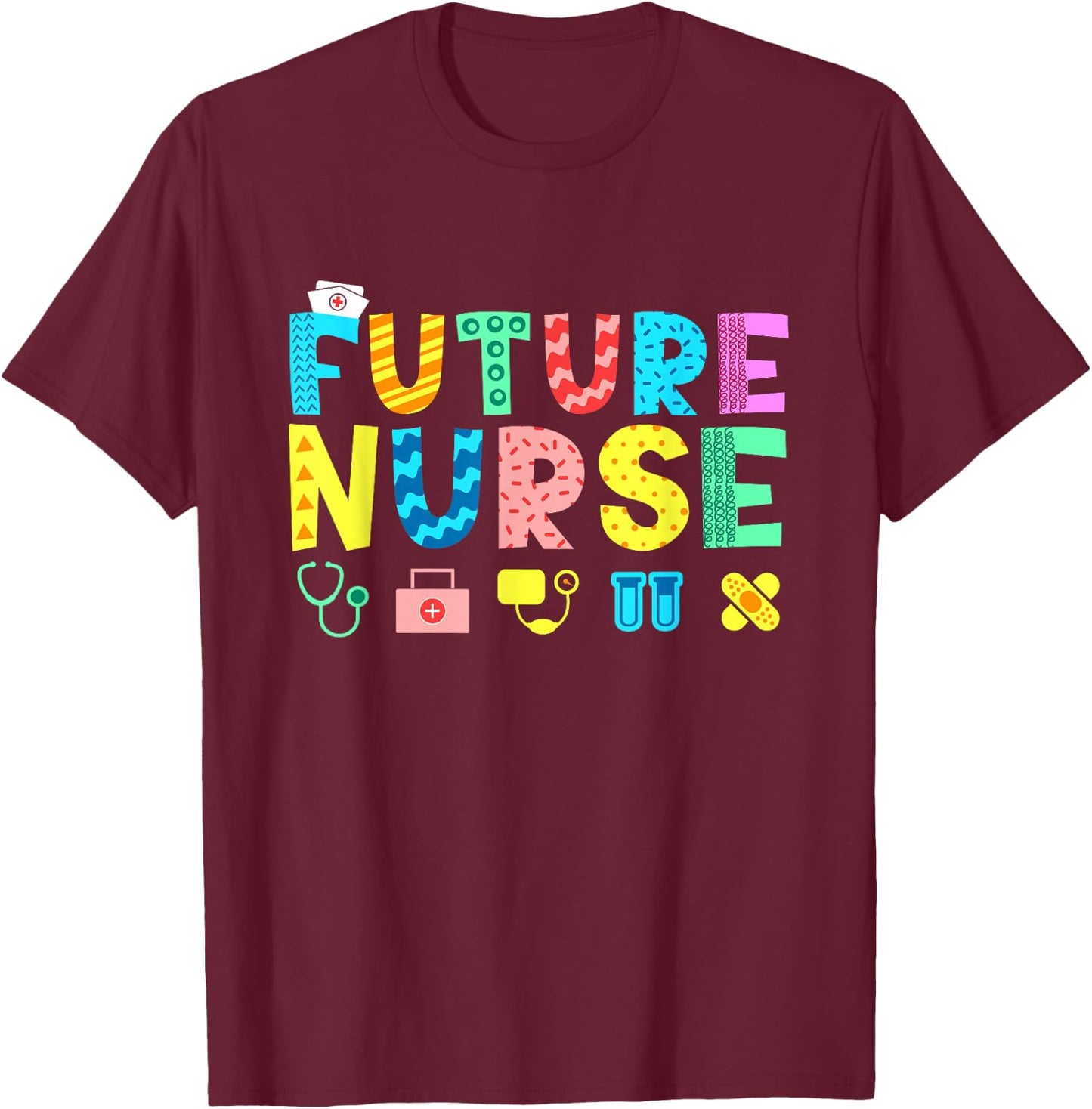 Future Nurse Kid's Career T-Shirt - T-Shirt | Maroon