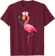 Nurse Flamingo Funny Flamingo Lover Nursing T-Shirt - T-Shirt | Maroon
