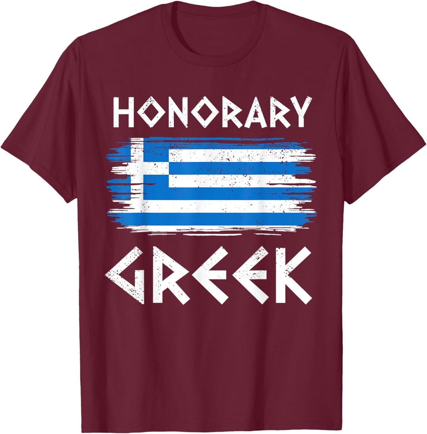 Honorary Greek Funny Ancient Greek Marriage Greek Wedding T-Shirt - T-Shirt | Maroon