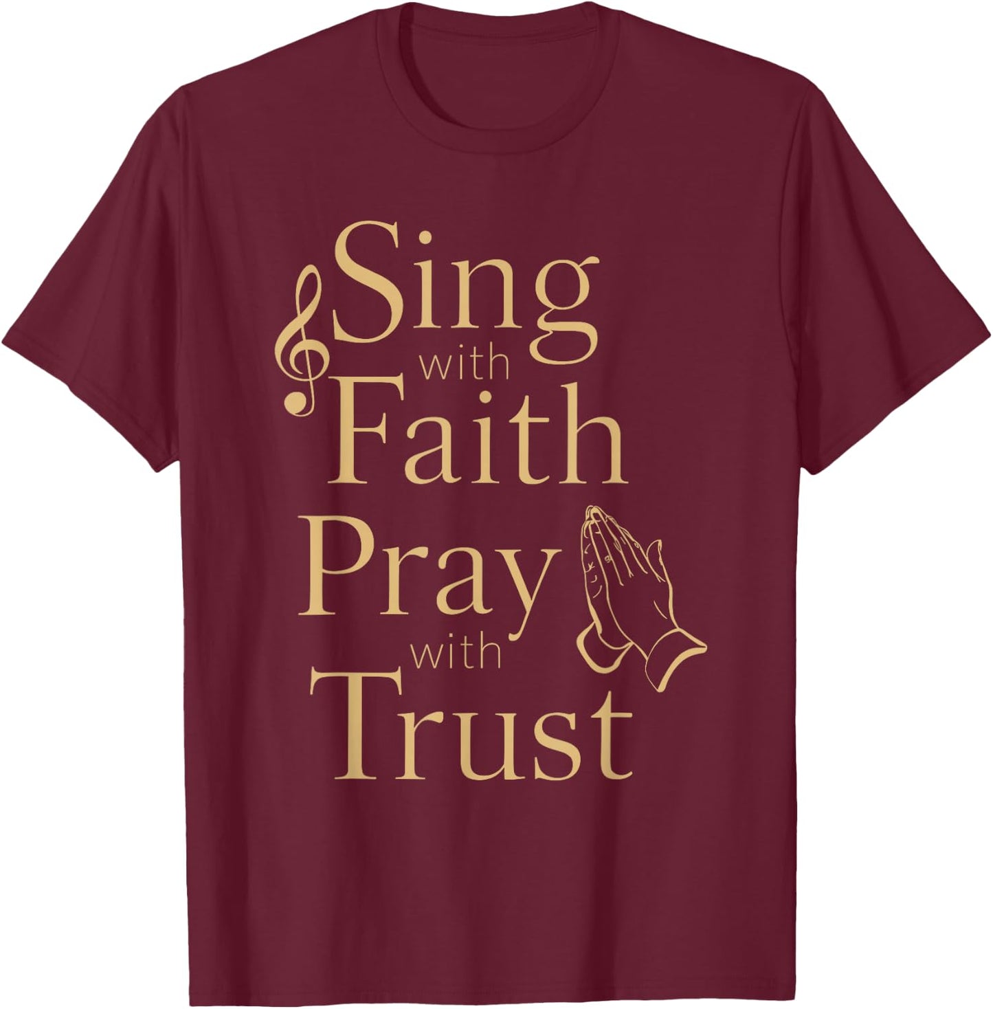 Choral music Religious singing Faith-based music Jesus Choir T-Shirt - T-Shirt | Maroon