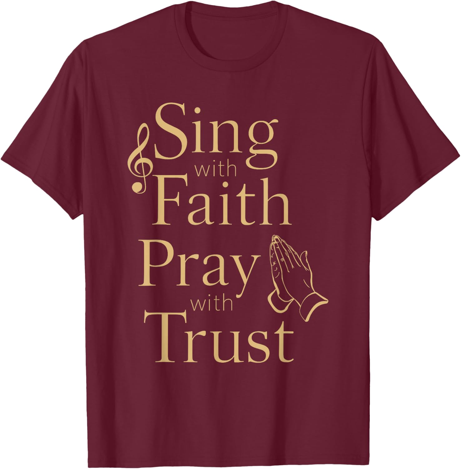 Choral music Religious singing Faith-based music Jesus Choir T-Shirt - T-Shirt | Maroon